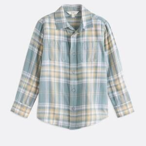 NWT NEW MARKET & SPRUCE The Cozy Flannel Plaid Button Down Little Kid Boy Sz XS